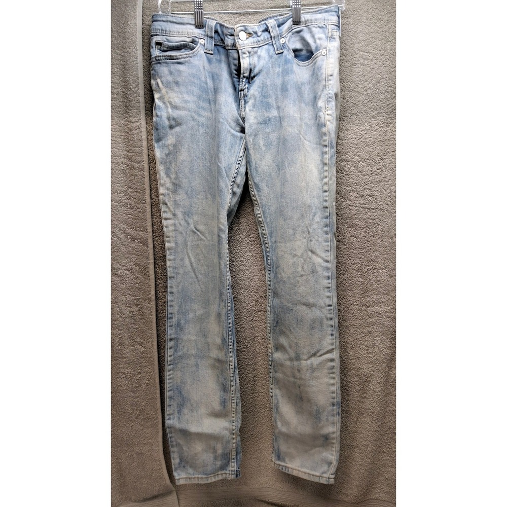 Levis Demi Curve Skinny Jeans Light Acid Wash Blue Denim Size 9M 30x30( B3)
